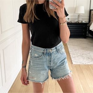 Agolde Parker Long Shorts in Swapmeet, Size 23